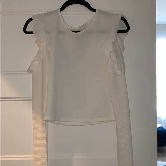 Never been worn! White long sleeve crop top - Picture 1 of 2